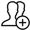 icons8 добавить группу пользователей мужчины 100